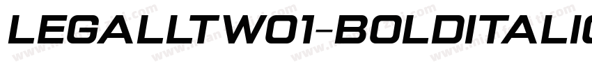 LegalLTW01-BoldItalic Regular字体转换